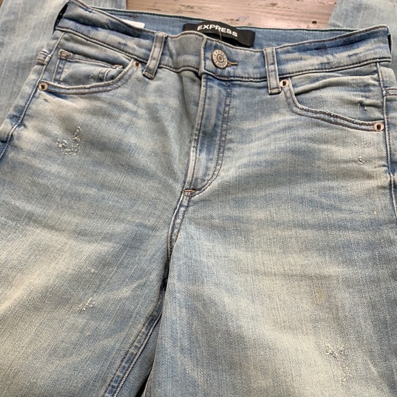 Express High Rise Jean Ankle Leggings - Picture 9 of 11